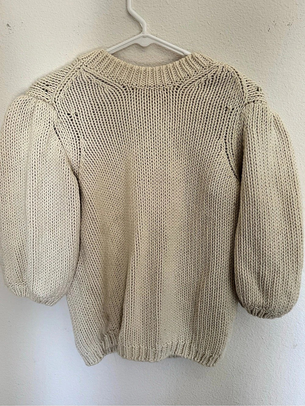 ba&sh Cream Knit Cardigan Size Small Like New